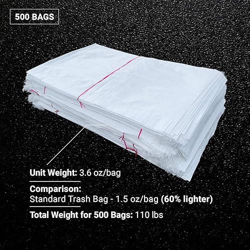 Miniatura 4 de Sandbaggy Sacos de arena grandes  Tamaño 25 "x 40"  Bolsas gruesas para contratistas resistentes, bolsas de basura resistentes, bolsas de basura de