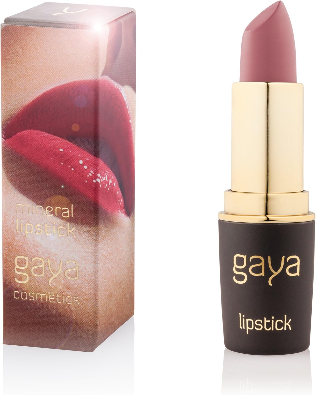 Gaya Cosmetics Mineral Make Up Lipstick - Professional Intense Long Lasting Moisturizing Active Formula for Stunning Lips (526 Shade)