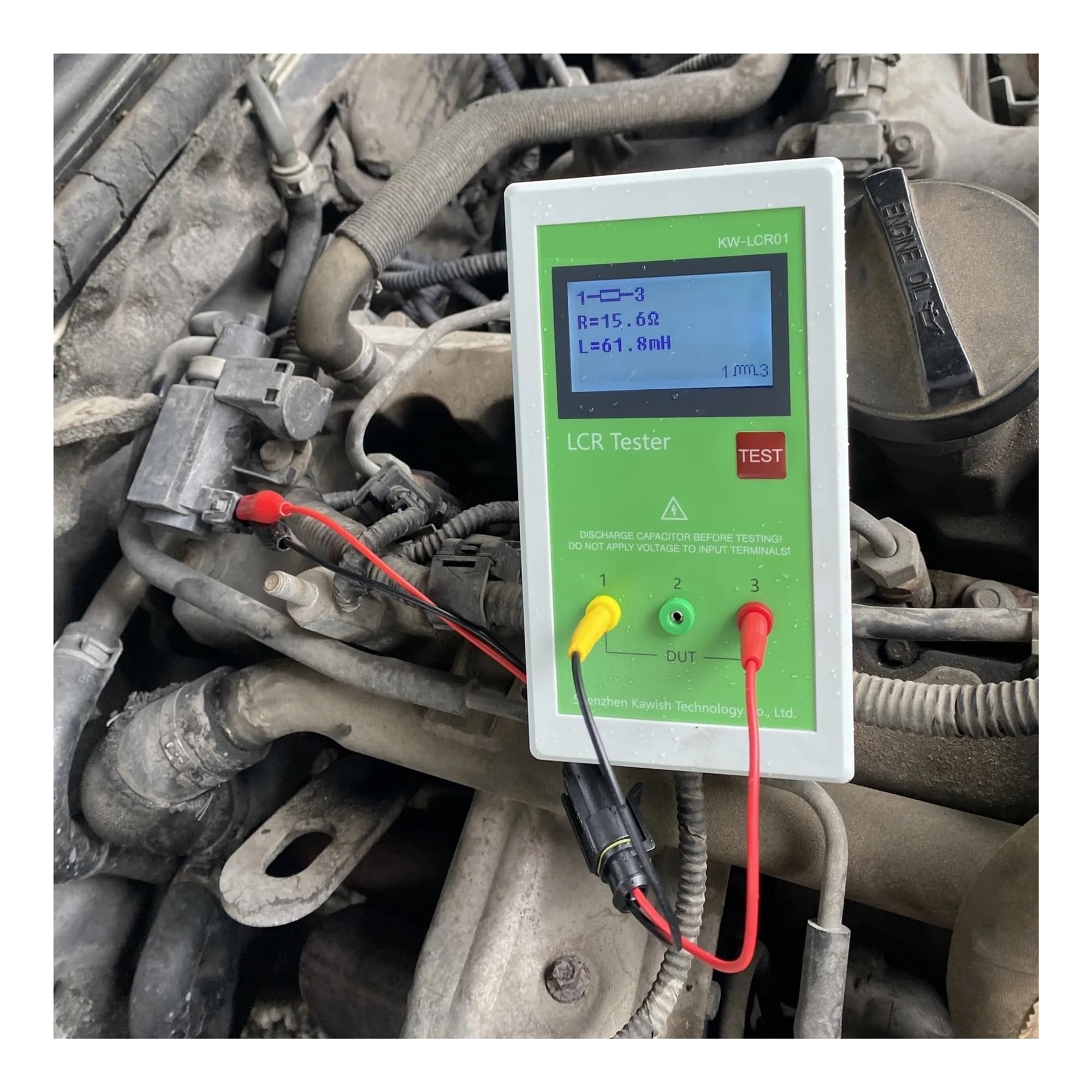 Medidor LCR Probador de resistencia, capacitancia e inductancia LCR01 TL-200 TR LCR con batería incorporada, comprobador inyectores piezoeléctricos Common Rail diésel
