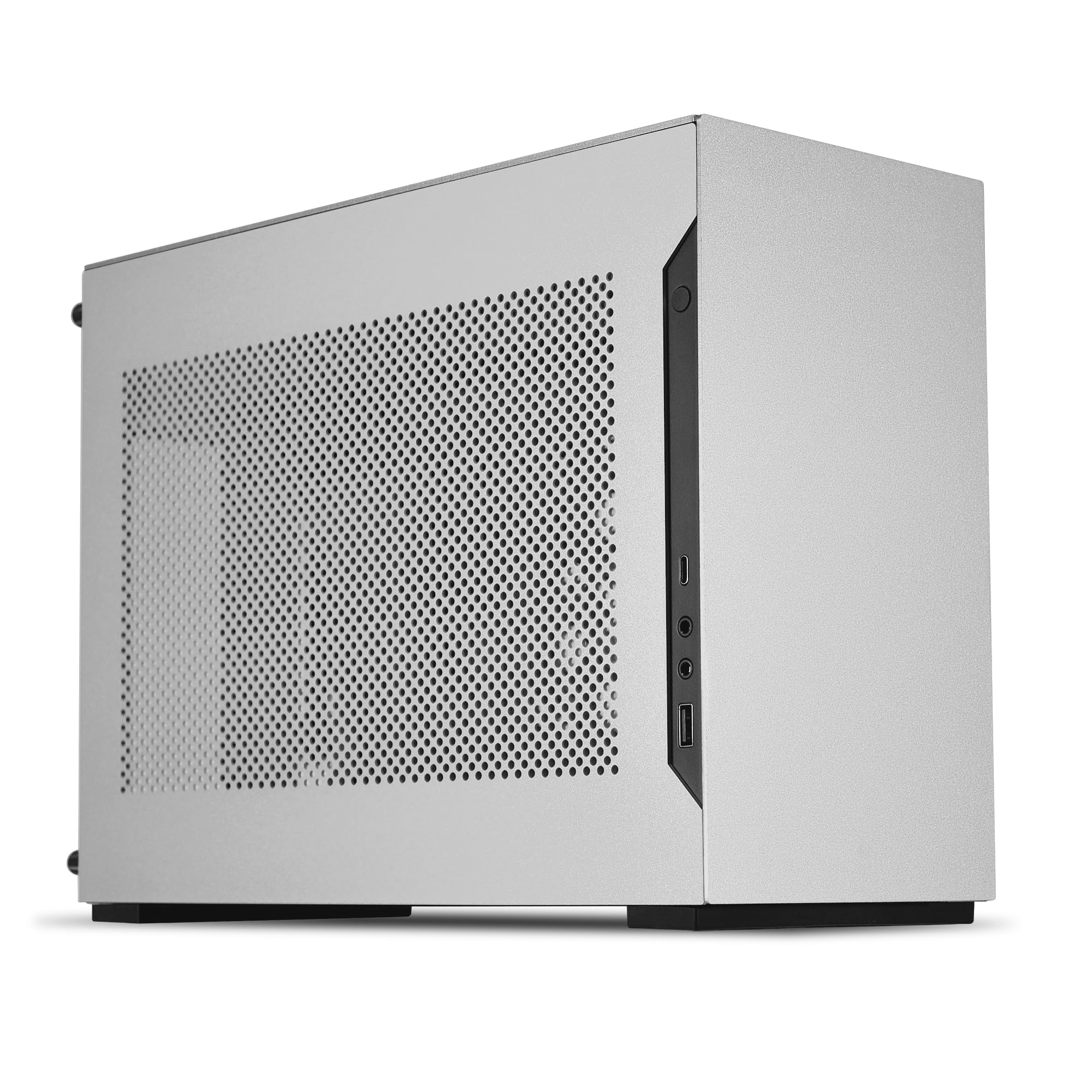 LIAN LI A4-H2OX5 Mini-ITX Small Form Factor (SFF) Gaming PC Case | Collaboration with DAN Cases | 11-Liter Volume, PCIe 5.0 Riser Cable Included, Supports 240mm AIO Radiator & Triple-Slot GPU | White-image-9