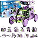 Sillbird Solar Robot Building Kit STEM Gift for Boys Aged 8-12, 12-in-1 DIY Science Educational Robotic Toys for Kids Teens Birthday, Powered by the Sun with 190 Pieces