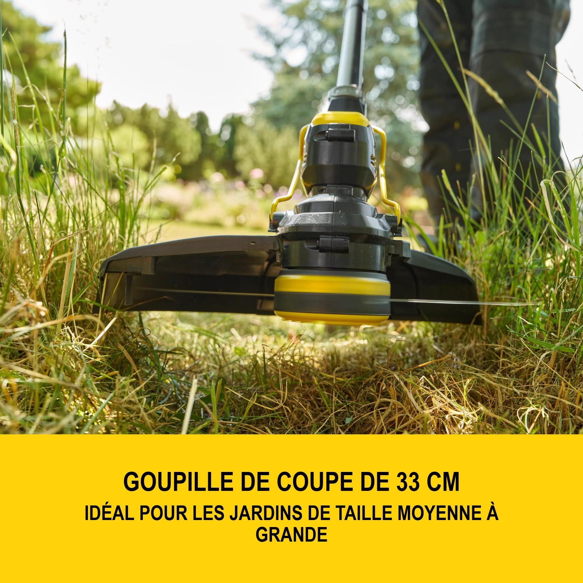 Stanley V20 Coupe-Bordures sans Fil, avec Protecteur de Bordures, sans Batterie ni Chargeur, 18V, STCST933B-XJ
