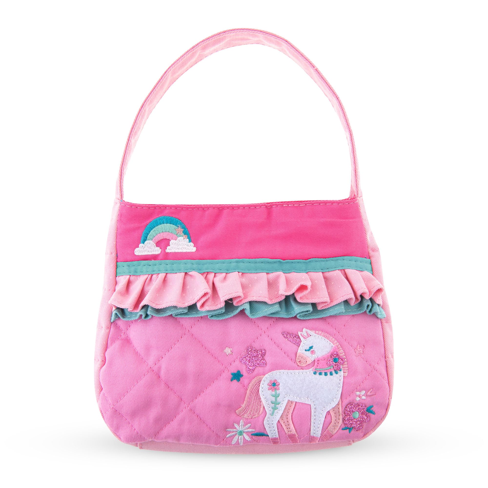 Stephen Joseph Little Girls Toddler Quilted Purse, Purse for Little Girls Handbags Kids Age 3-8