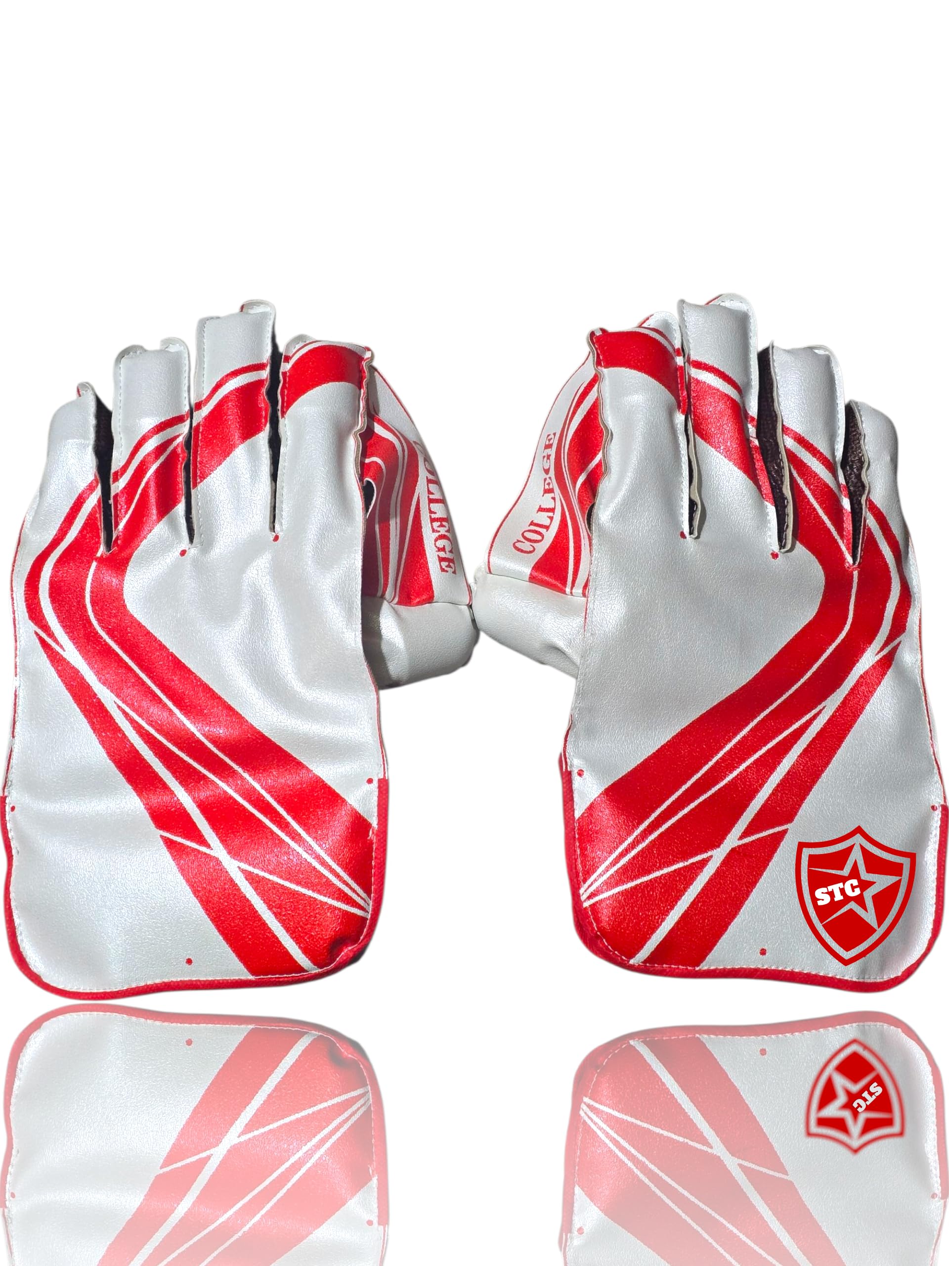 College Tennis Ball Wicket Keeping Gloves for Mens & Youth (Multi Colour)