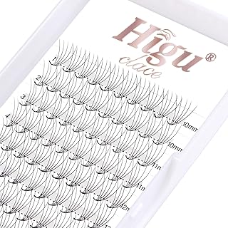 Premade Fans Eyelash Extensions 5D 0.07 C Curl Mix 10-15mm Premade Volume Fans Eyelash Extensions Pointed Base Middle Stem Premade Lash Fans Promade Fans Eyelash Extensions (5D 0.07 C Mix 10-15)