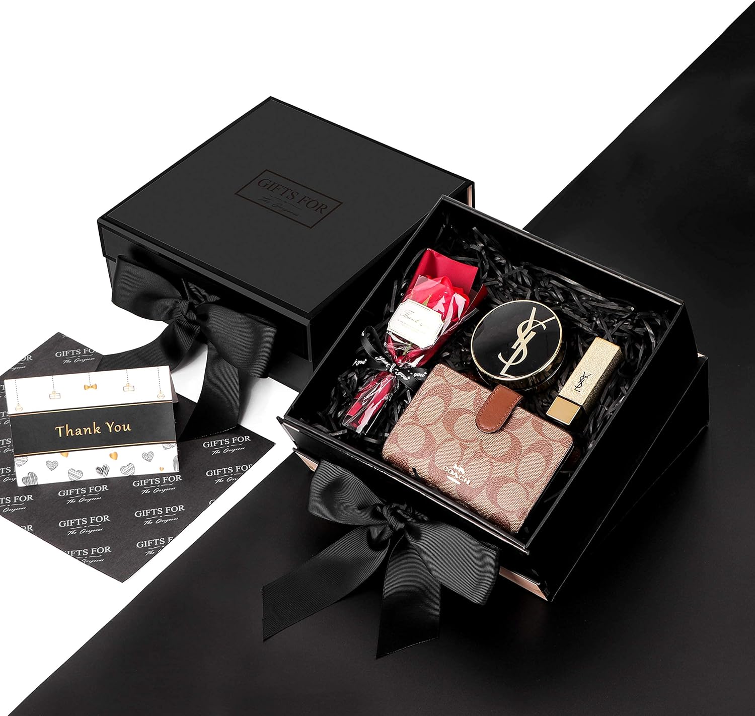 Flаѕh Dеаlѕ - 50% оƒƒ JiaWei Small Gift Box, Luxury Gift Box with Lid, Magnetic Gift Box with Ribbon, Hard Gift Box, Bridesmaid Proposal Box, Groomsman Box, Display Box for Presents, Weddings, Birthday (Matte Black-S)