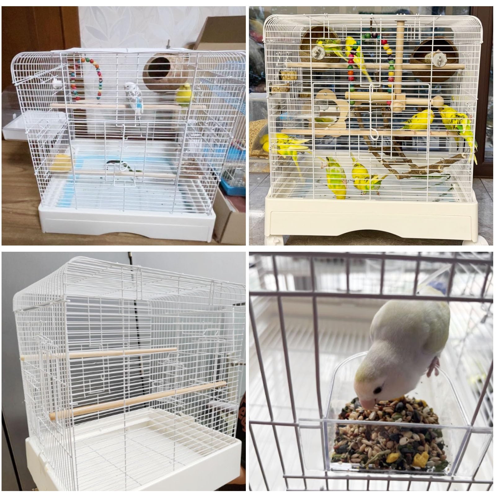 48.3 cm Vogelkäfig Indoor Voliere für Papageien Leichte Reisetasche für Sittiche, Nymphensittiche, Finken, Kanarienvögel