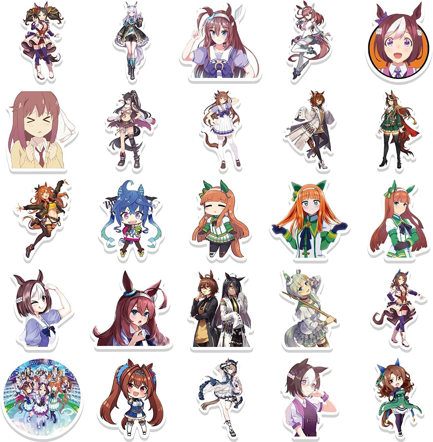 Amazon.co.jp: 【VACCU】 ウマ娘 シール 可愛い 防水ステッカー