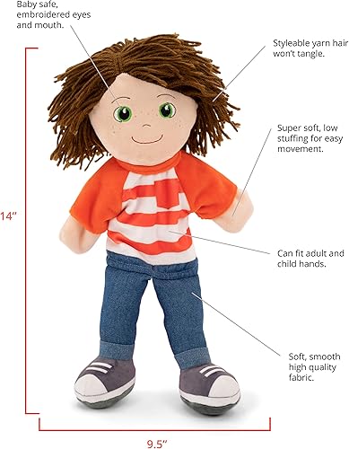 Miniatura 10 de Playtime By Eimmie Marionetas de mano - Marionetas de mano de felpa para niños y niñas - Juguete de marionetas para niños Lillie