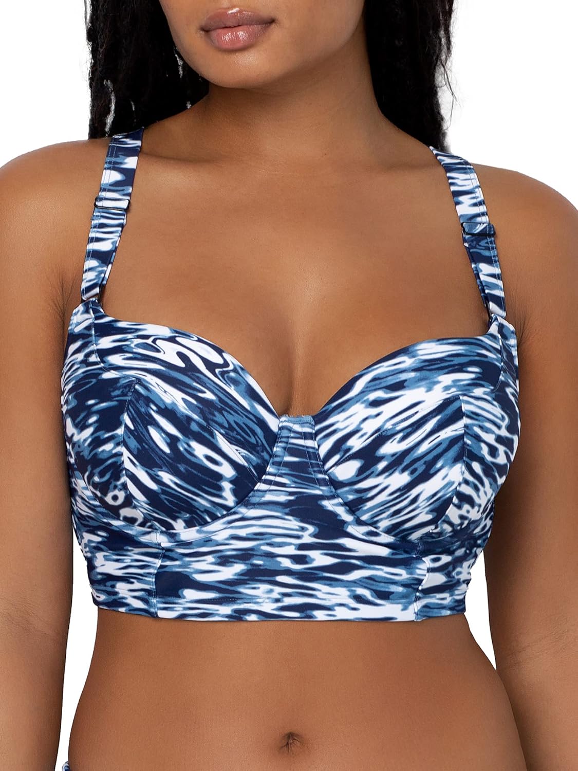 Smart & Sexy Womens Long Lined Underwire Bikini Top Amazon.ca