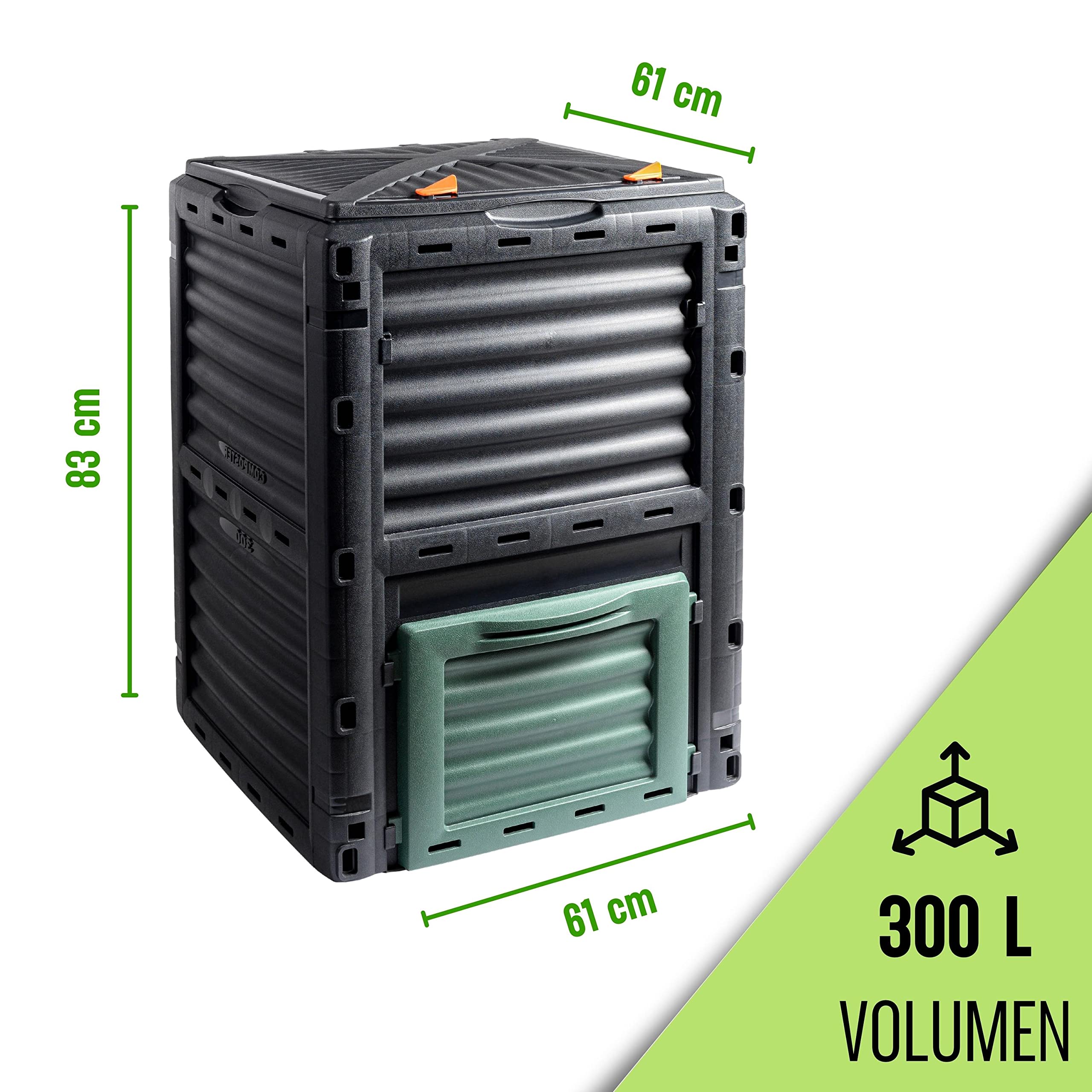 Lombricompostiera 12 Litri - Secchio Per Compost Da Esterno, Plastica Riciclata - Foto 9