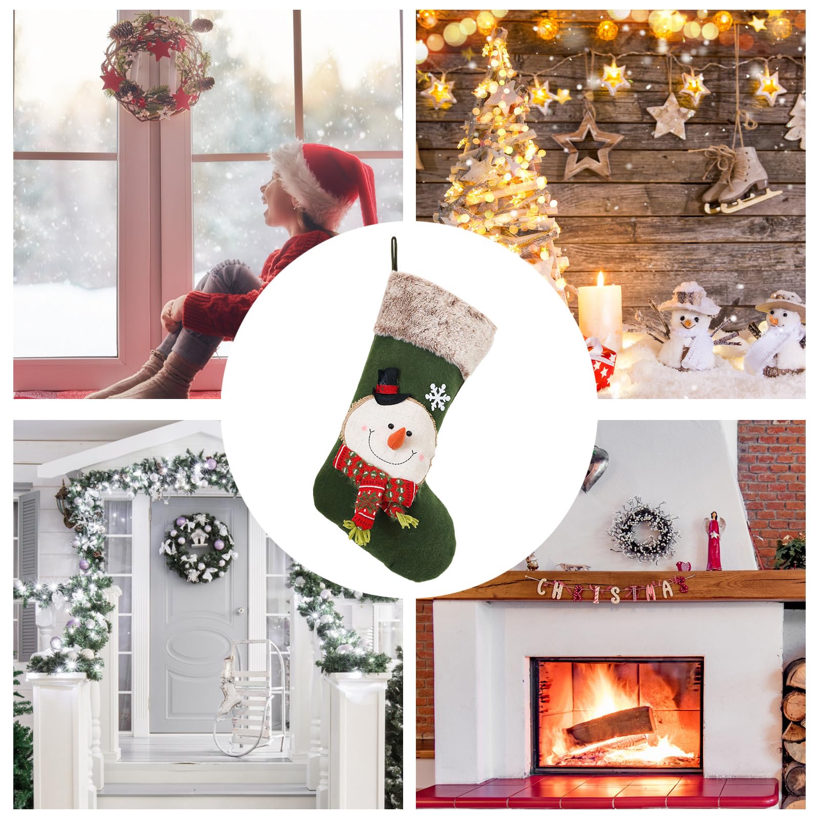 Kerstkous Kerstsokken Hangen Kerstkousen Sokken Set Kerstsok Om Op Te Hangen Kerstsok Vullen Als Kerstcadeautas, Kerstdecoratie Voor Open Haard, Kerstman/rendier/beer/sneeuwpoppatroon, 4 Stuks Kerstkous Kerstsokken Hangen Kerstkousen Sokken Set Kerstsok Om Op Te Hangen Kerstsok Vullen Als Kerstcadeautas, Kerstdecoratie Voor Open Haard, Kerstman/rendier/beer/sneeuwpoppatroon, 4 Stuks