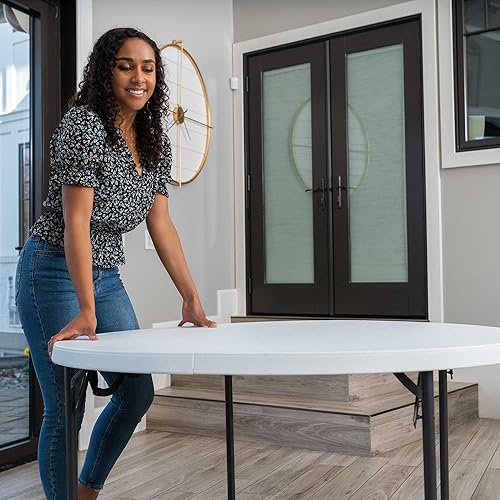 Miniatura 8 de Lifetime Light Commercial Fold-in-Half Round Table, 4-Foot