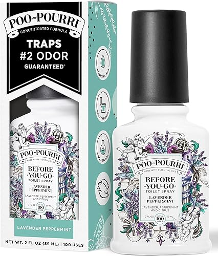 Poo-Pourri Before-You-go - Aerosol para inodoro, aroma a menta lavanda, 2 onzas lĂquidas Poo-Pourri Before-You-go - Aerosol para inodoro, aroma a menta lavanda, 2 onzas lĂquidas