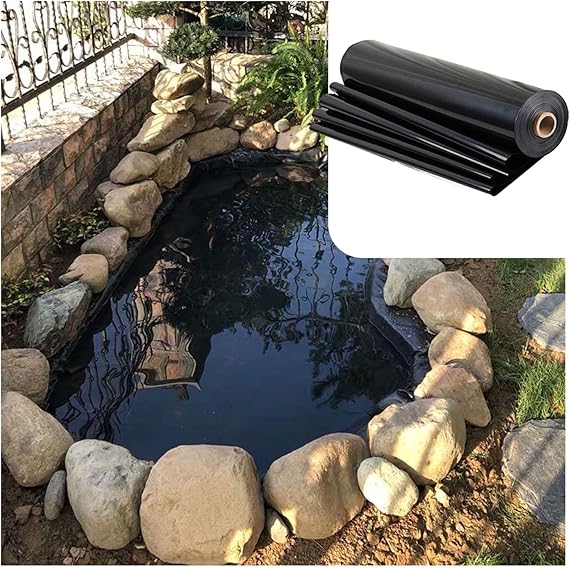 Image Fish Pond Liner Reservoir Pond Skins,8Mil Thickness Pond Liners For Garden Landscaping,Retention Basins,Water Gardens,6.6x16.5ft 9.8x13ft 16.5x29.5ft UV-Resistant, Tear-Proof (Size : 10x15m) Image Fish Pond Liner Reservoir Pond Skins,8Mil Thickness Pond Liners For Garden Landscaping,Retention Basins,Water Gardens,6.6x16.5ft 9.8x13ft 16.5x29.5ft UV-Resistant, Tear-Proof (Size : 10x15m)