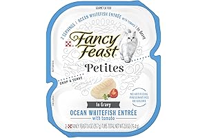 Fancy Feast Petites Cuts in Gravy Ocean Whitefish & Tomato Entree for Cats