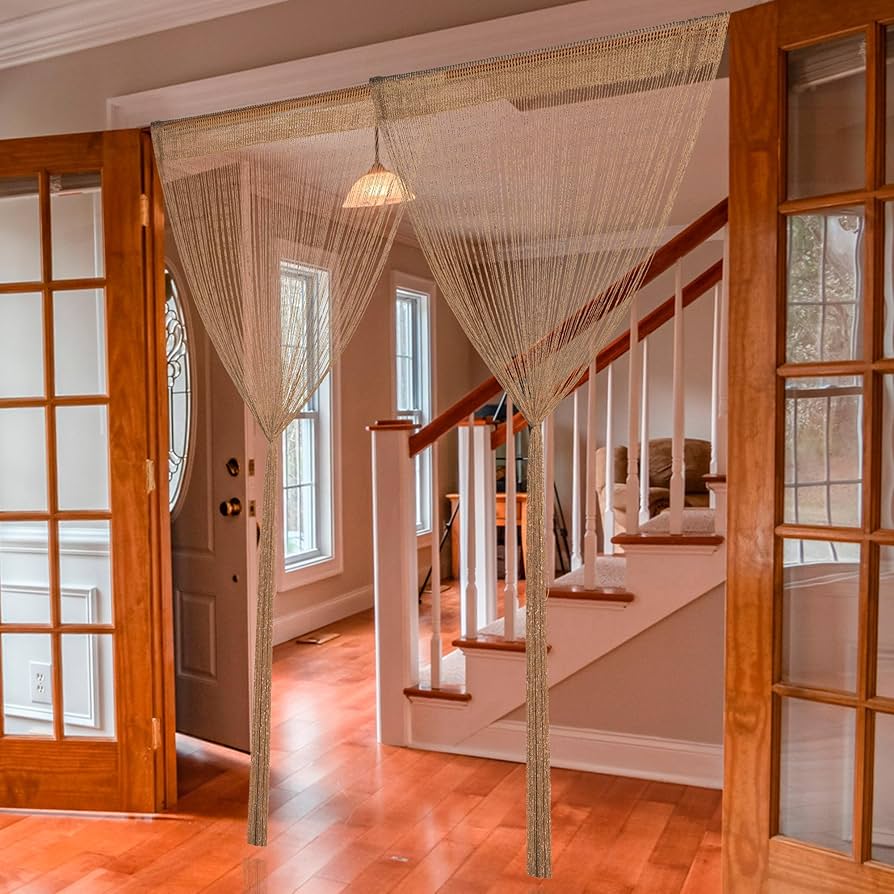 Amazon.co.jp: HYSENM String Curtains, String Curtains, Set of 2