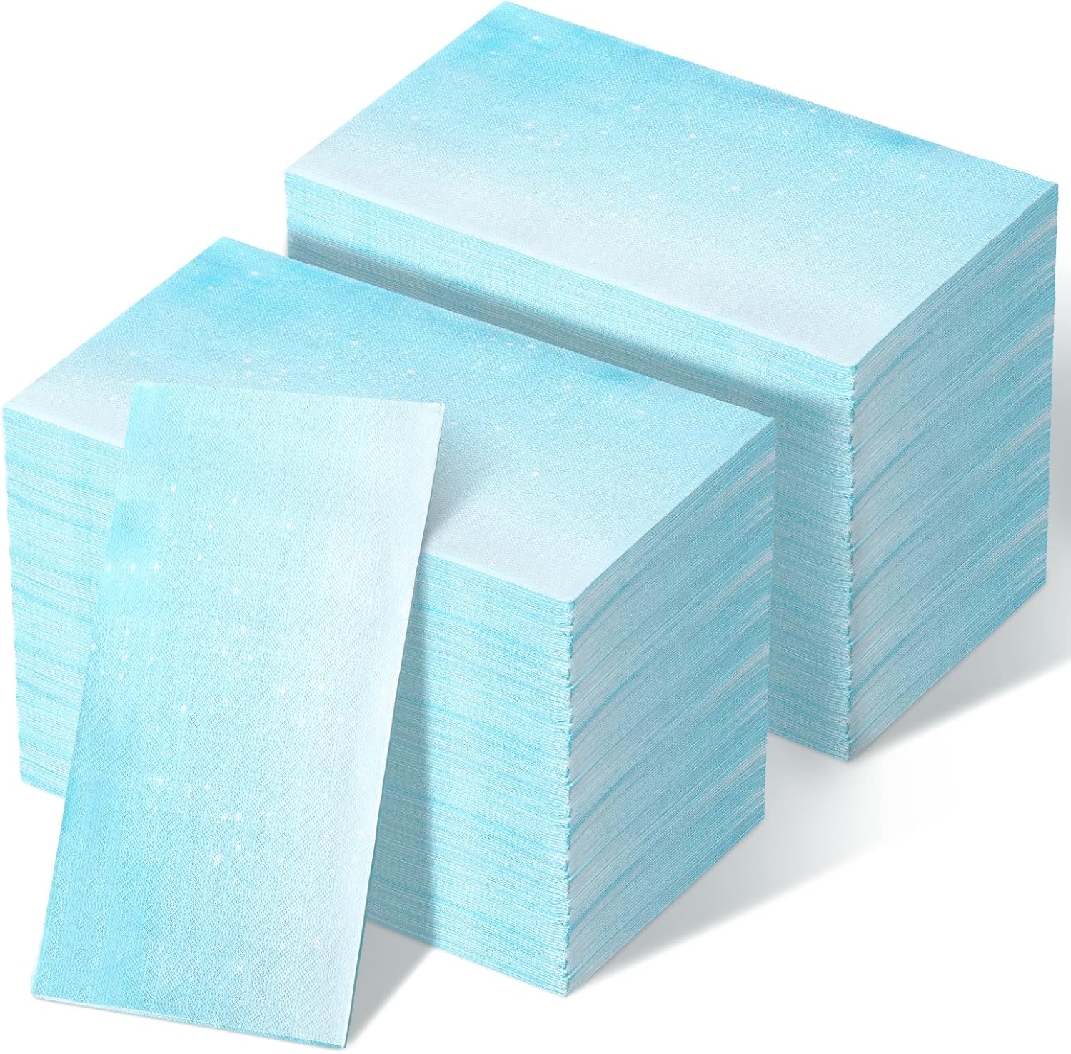 Chuangdi 200 Pcs Light Blue Paper Napkins 2 Ply Pastel Baby