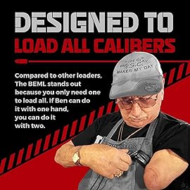 The BEML Fastest and Easiest Way to Load a Magazine Fits All Calibers, Ease - Universal Magazine Loader (1 Pack)