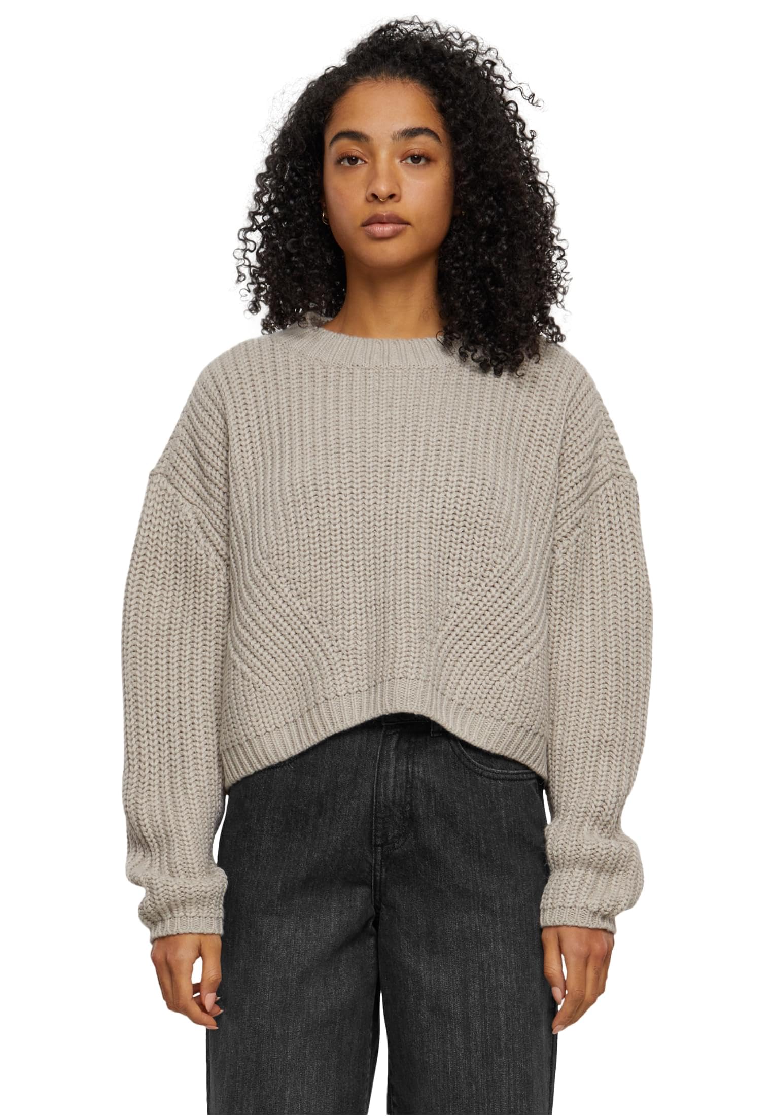 Urban Classics Damski sweter oversize strój dresowy damski, Warmgrey, 4XL