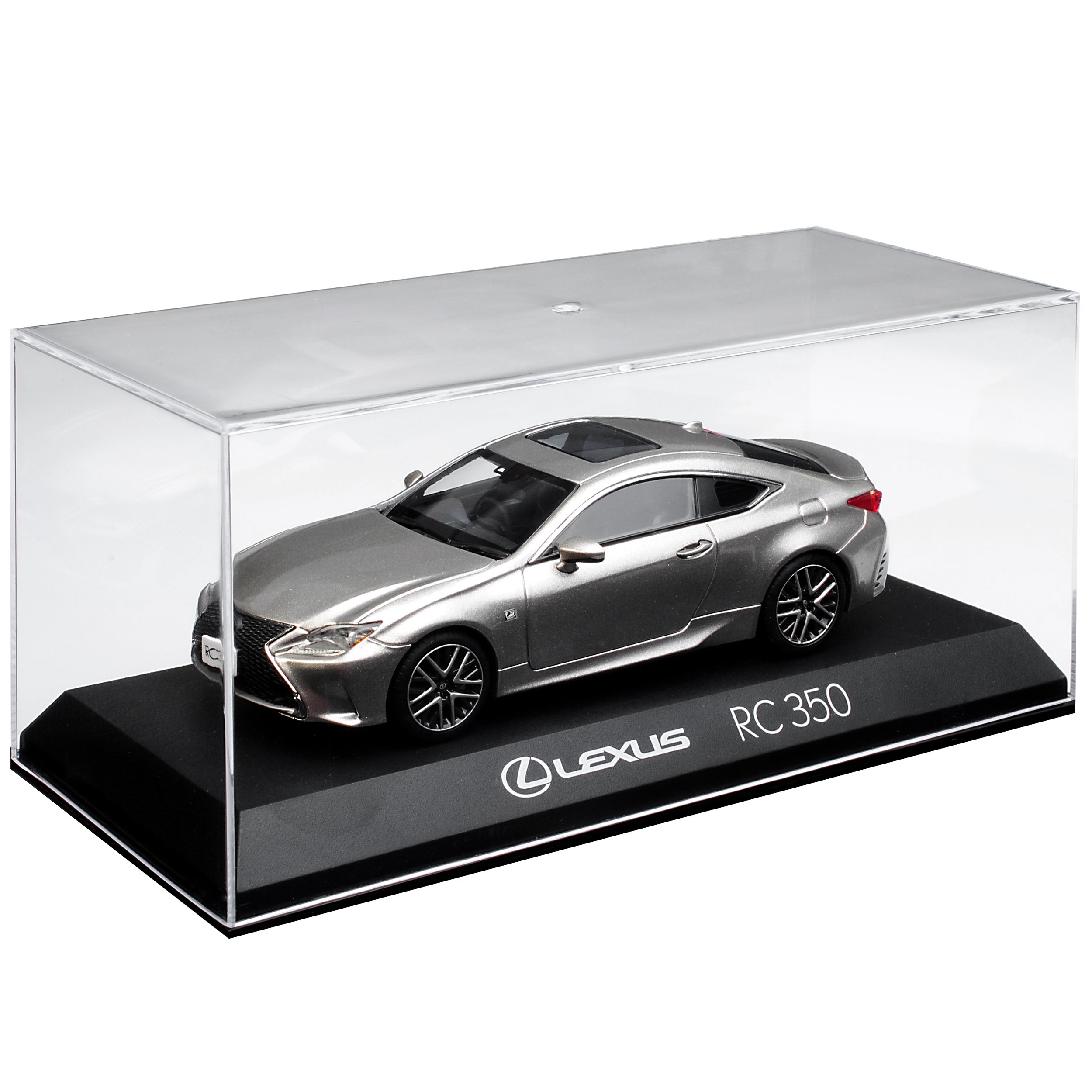 alles-meine.de GmbH Lexu. RC 350 F-Sport Coupe Silber Sonic Titanium Ab 2015 1/43 Kyosho Modell Auto mit individiuellem Wunschkennzeichen