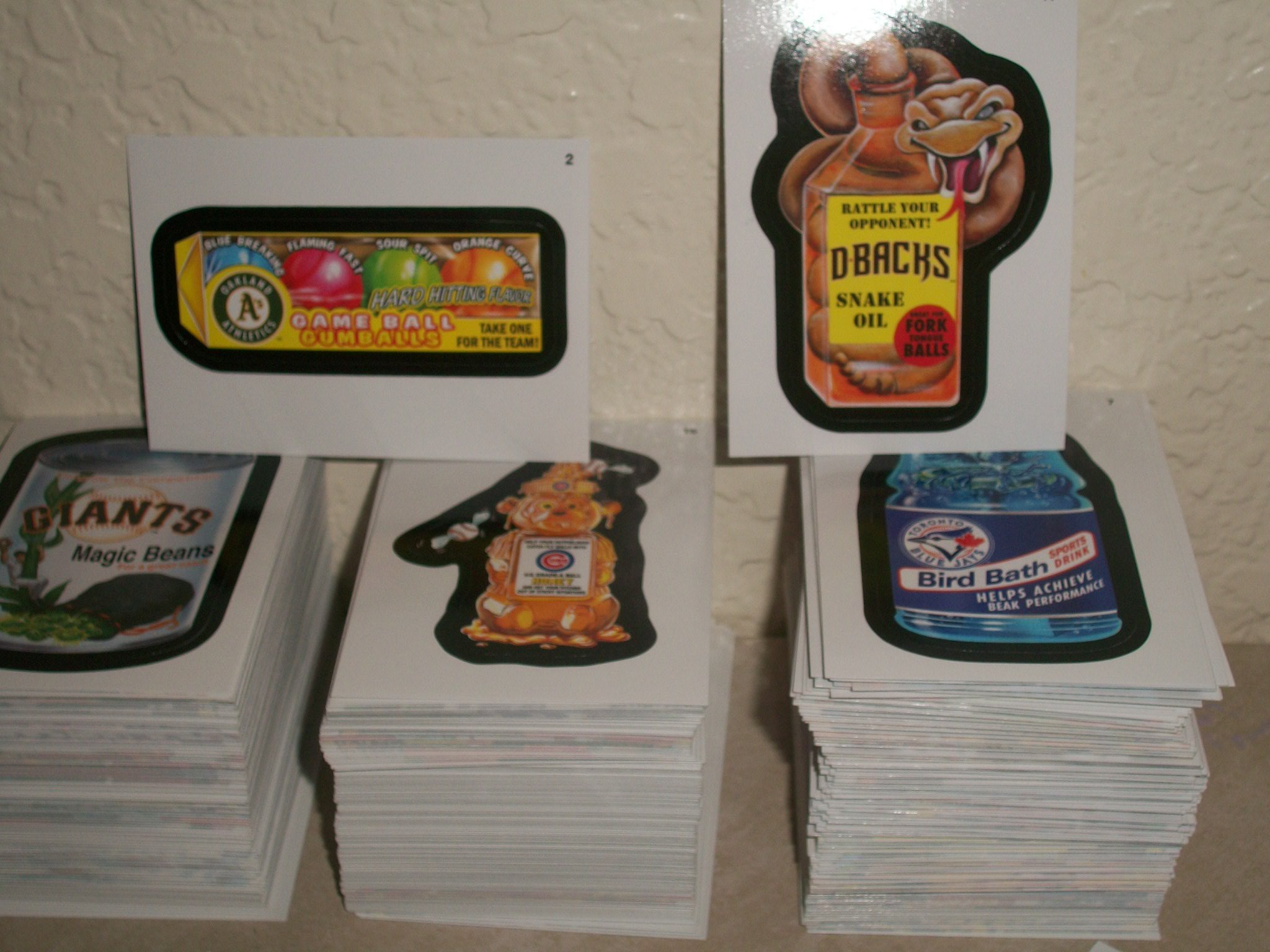 2016 WACKY PACKAGES Baseball Series LOT of Thirty Different Stickers