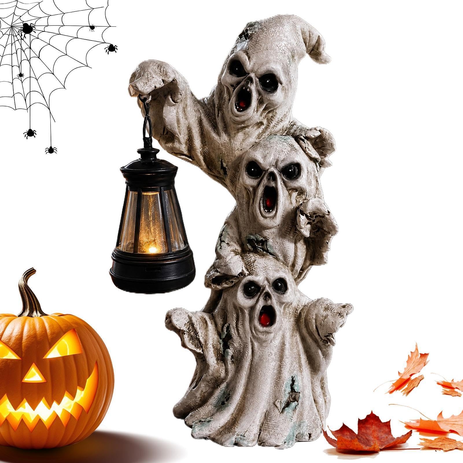 Solar Ghost da Percorso Carina Decorazione Artistica Luminosa di Halloween
