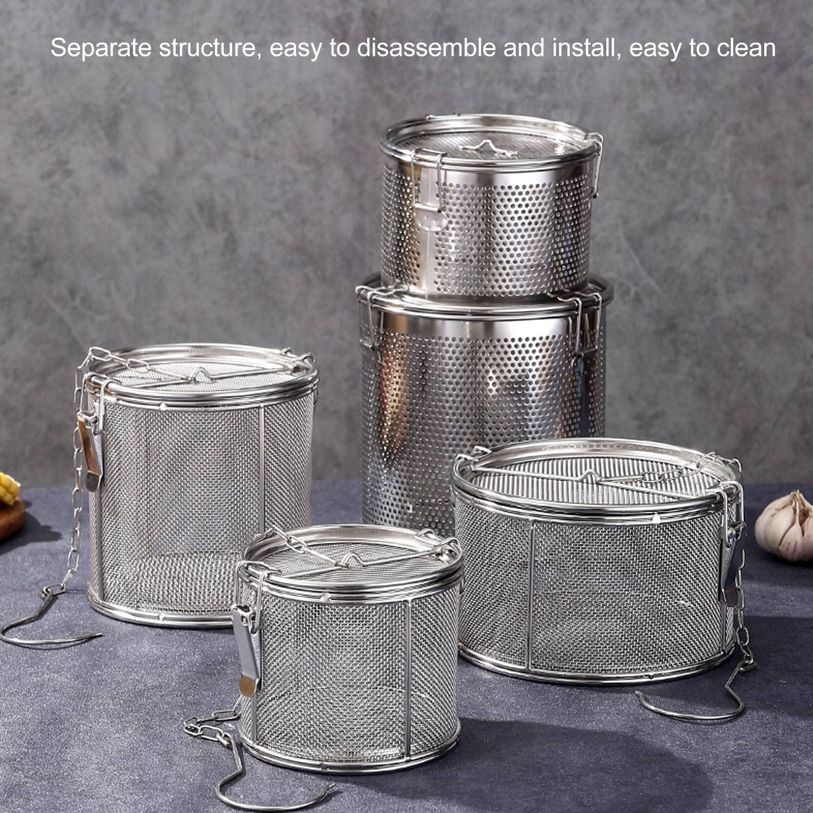 Herbal Strainer, Multifunctional Packing Design Separate Structure Stainless Steel Tea Strainer for Herbal