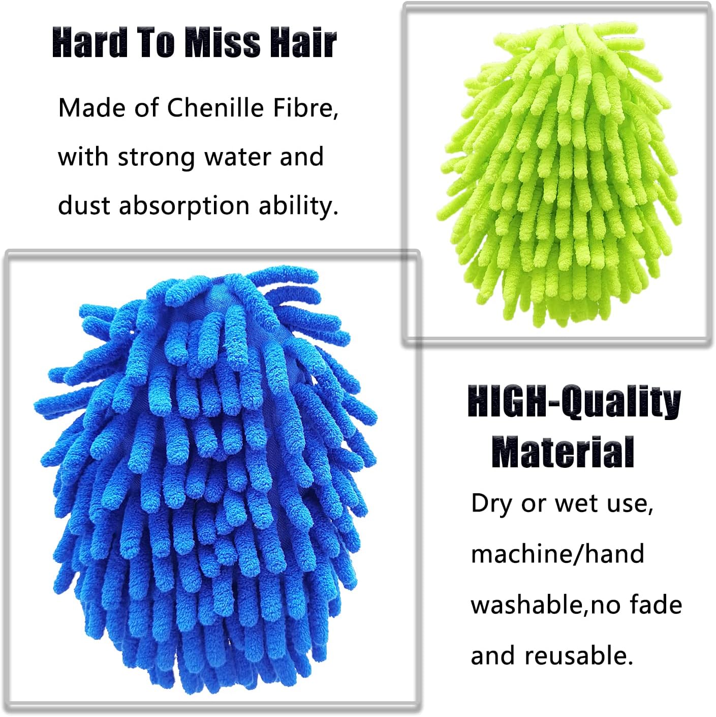 13 Inch Microfiber Feather Duster, pcs Washable Duster Head, Car Duster,