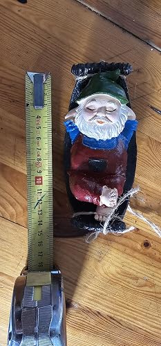 Fayemint Gartenzwerg Liegend – Lustige Harzfigur Mit Roter Mütze, 22,5 X 18,8 Cm, Für Garten, Terrasse & Partydeko