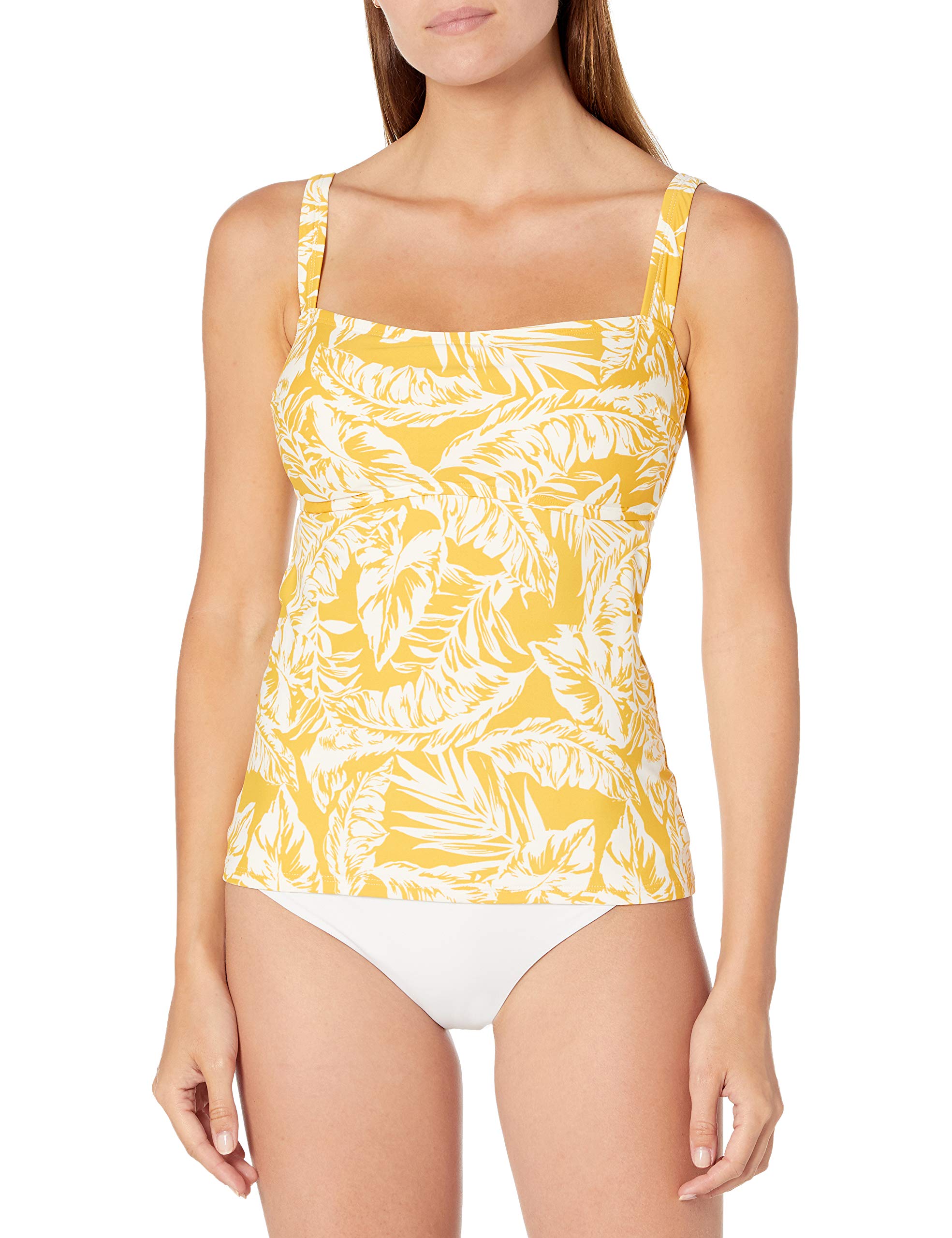 CatalinaWomen's Standard Sqaure Neck Tankini Top with Adjustable Straps