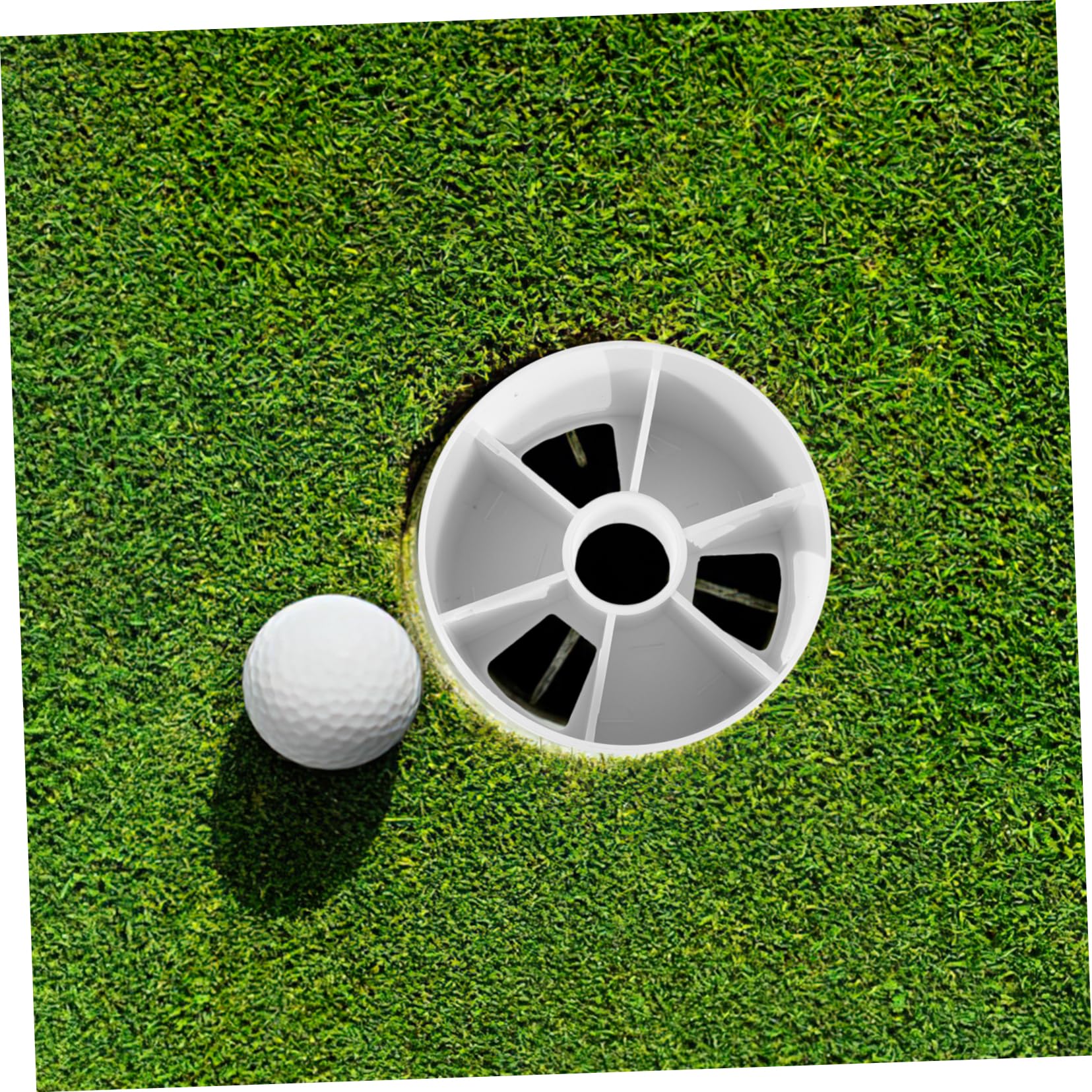 Golf Hole Cup Flag Golf Practice Putting Cup Holder All-Direction Golf Putting Cup