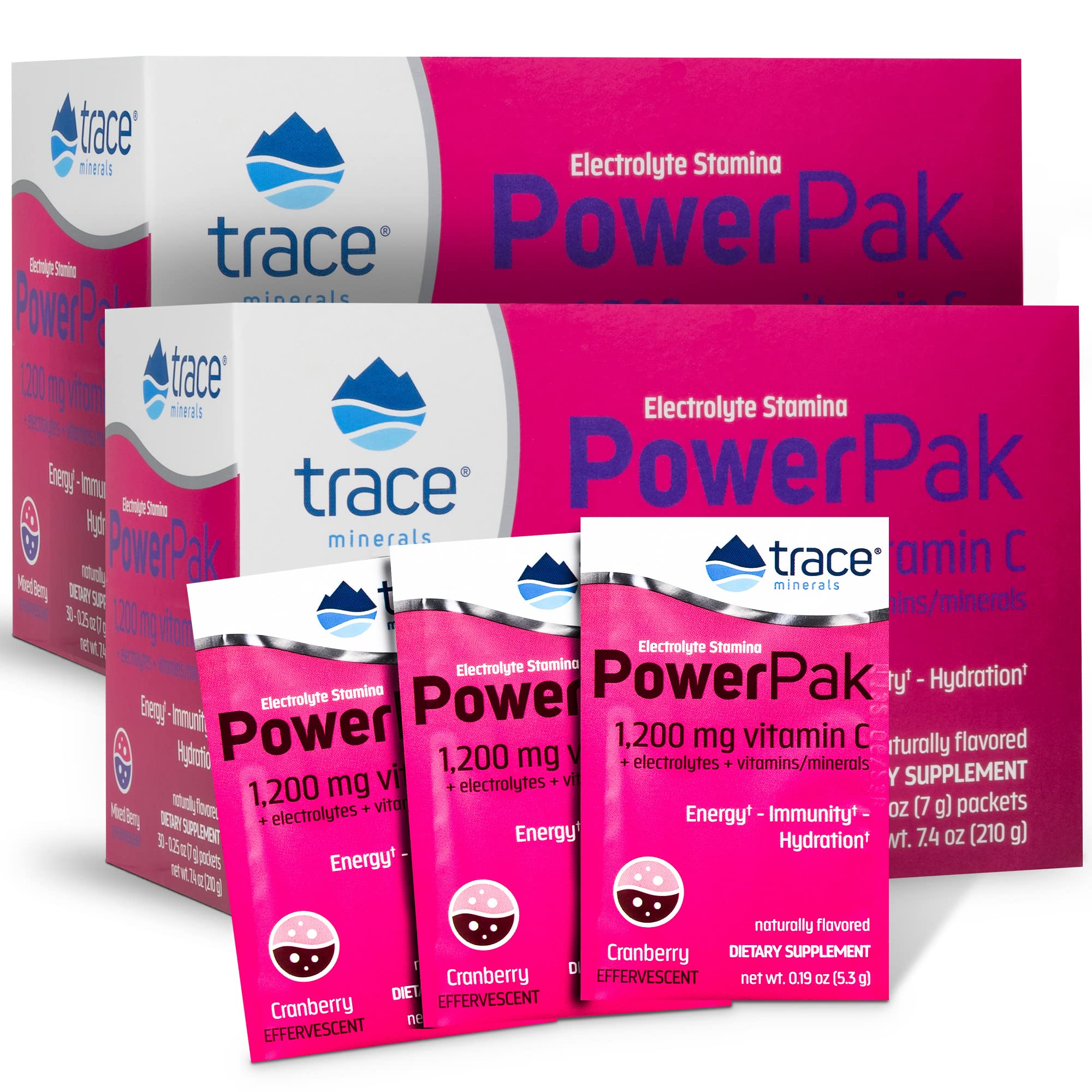 Buy Trace Minerals Power Pak Electrolyte Powder Packets 1200 mg C