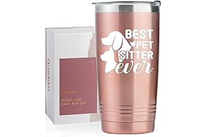 20oz Stainless Steel Tumbler with Straw Lid for Dog Sitters