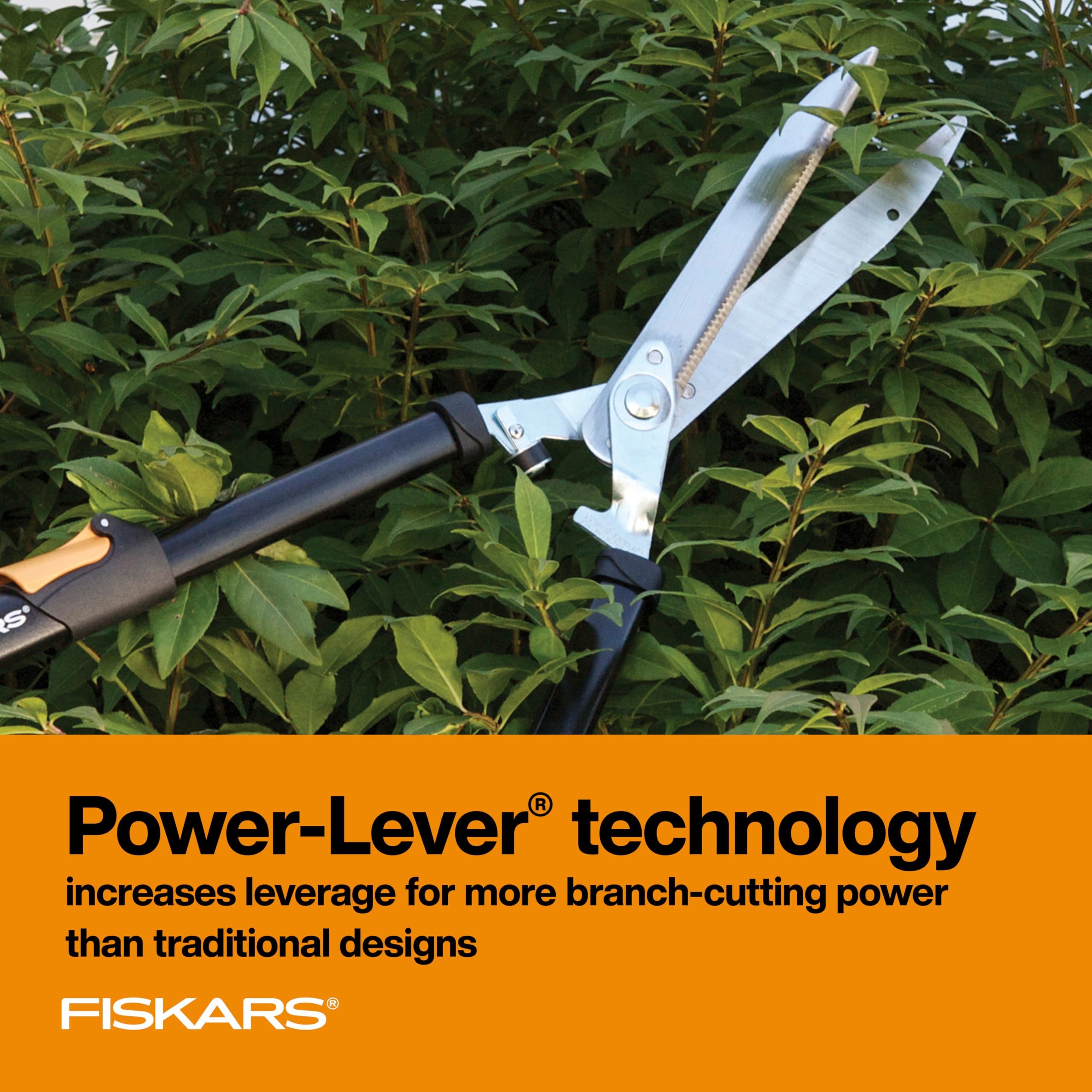 Amazon.com : Fiskars Power-Lever Extendable Hedge Shears, Self