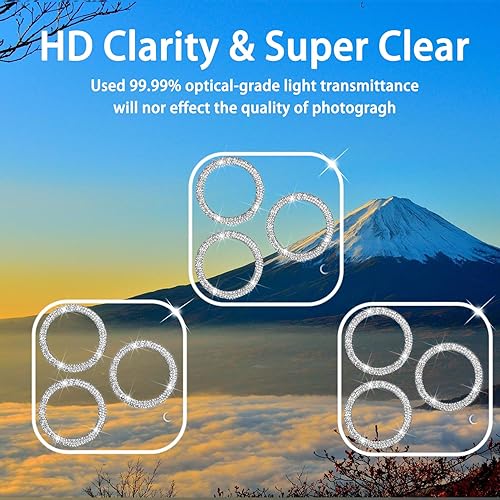 Miniatura 3 de Paquete de 3 protectores de lente de cámara de vidrio templado Dengduoduo para iPhone 13 Pro de 6.1 pulgadas y iPhone 13 Pro Max de 6.7 pulgadas,