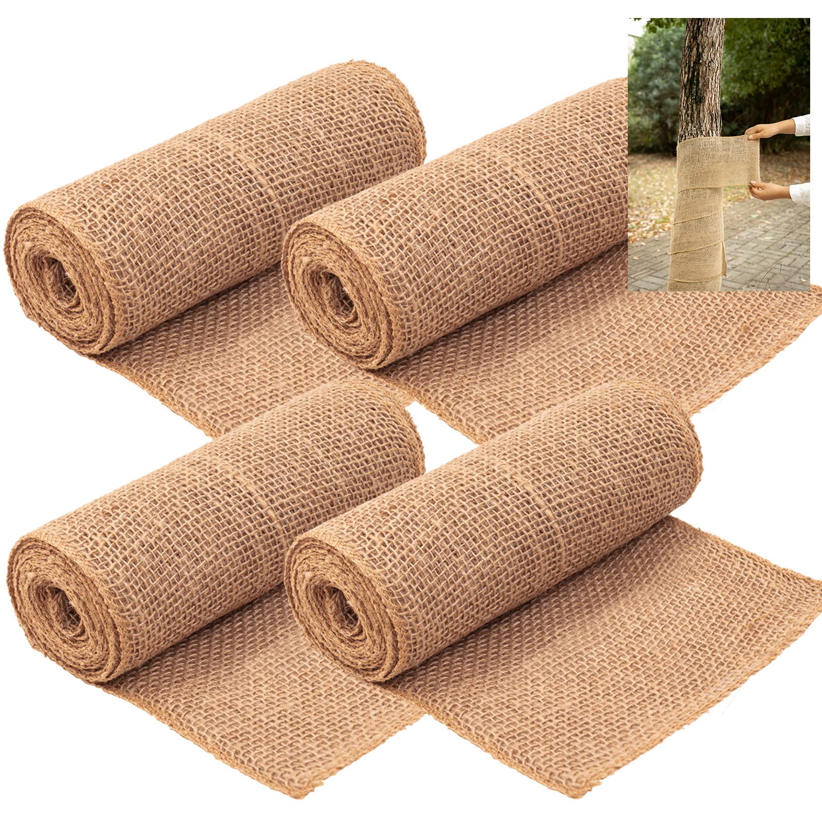 4Roll Jute Burlap Tree Wraps