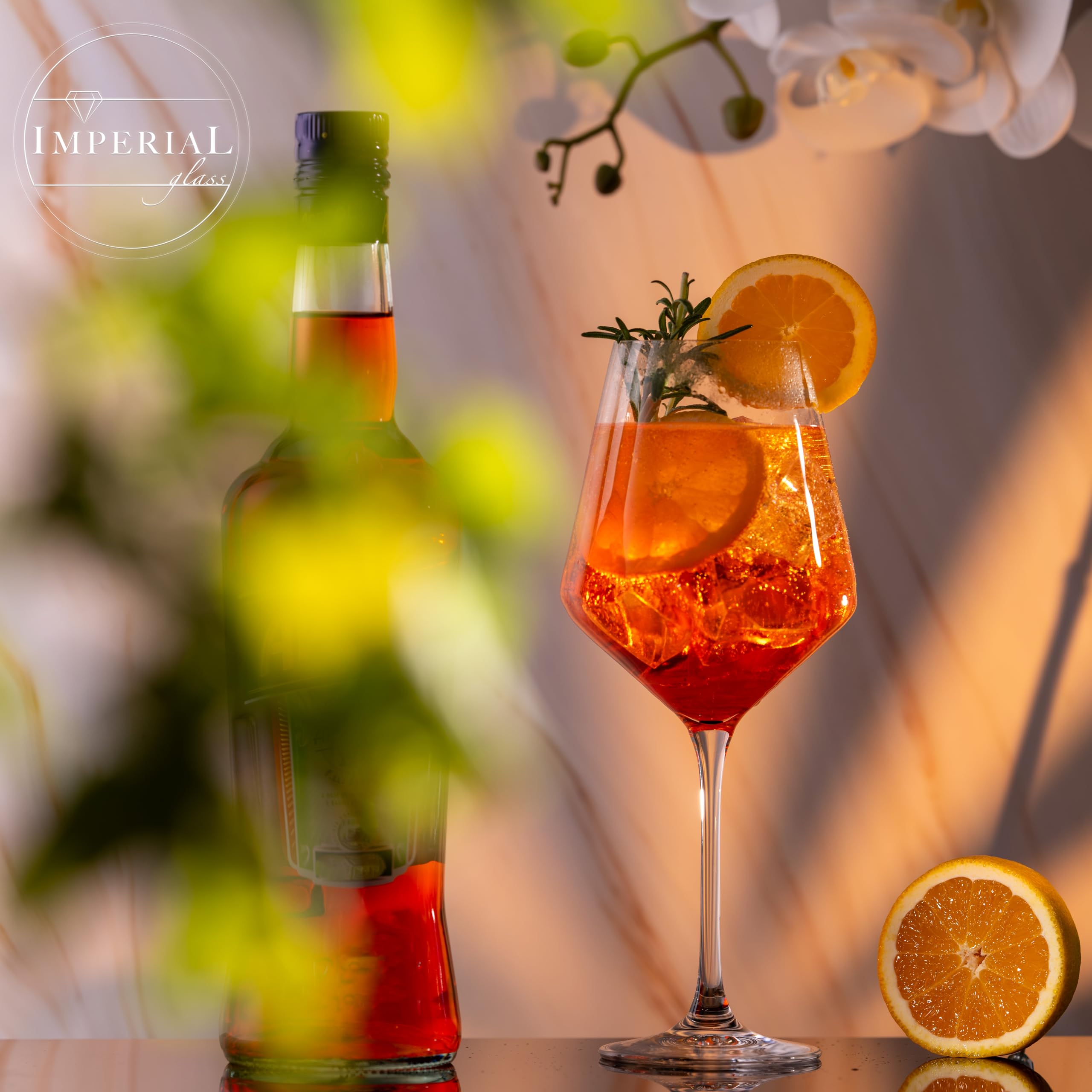 Aperitif zestaw szklanek 6 x 580 ml – Aperitif szklanki ze szkła kryształowego nadają się do mycia w zmywarce seria Ateny