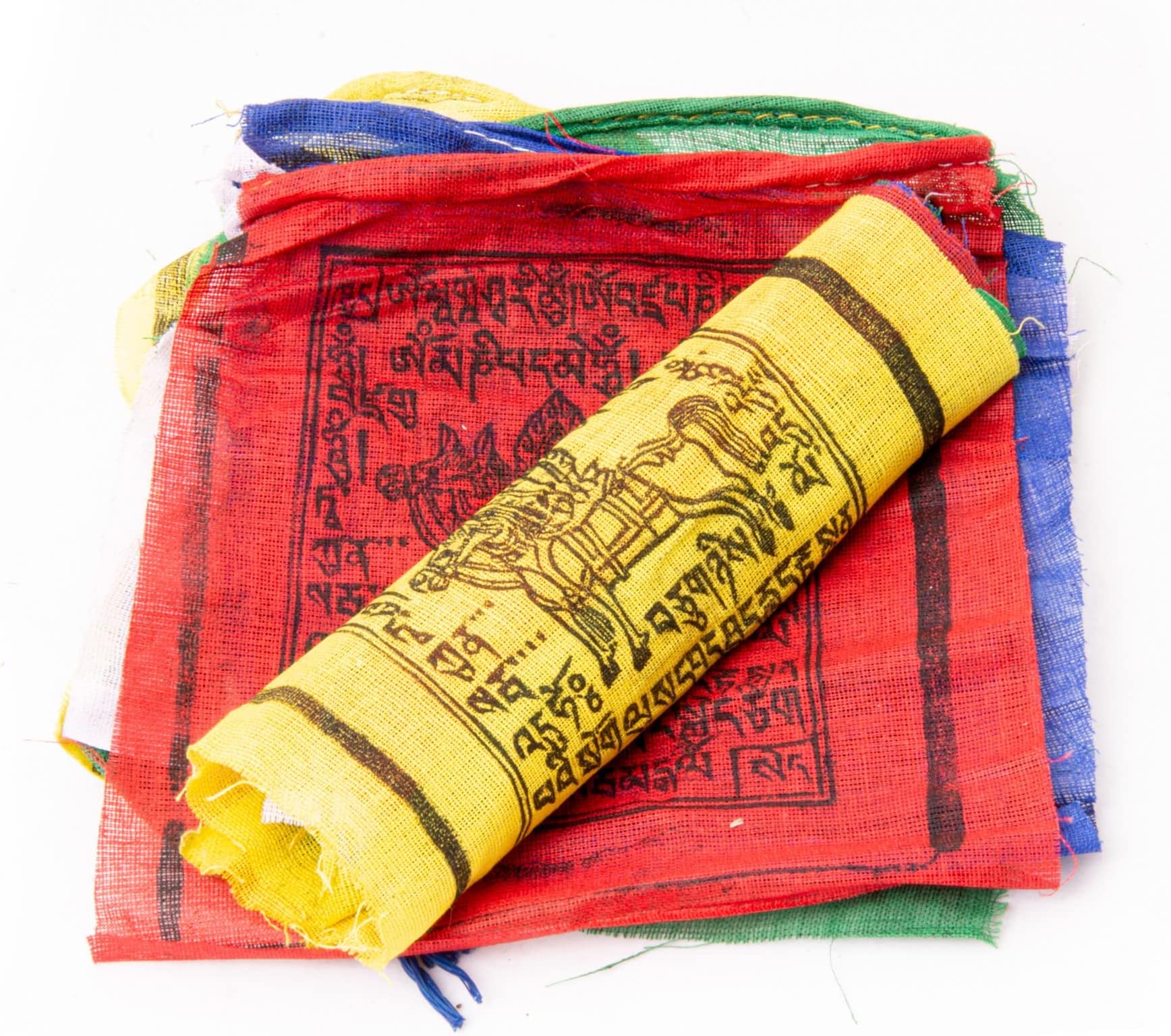 Tibetische Gebetsfahnen Handgefertigt in Nepal Wind Horse Peace Flag