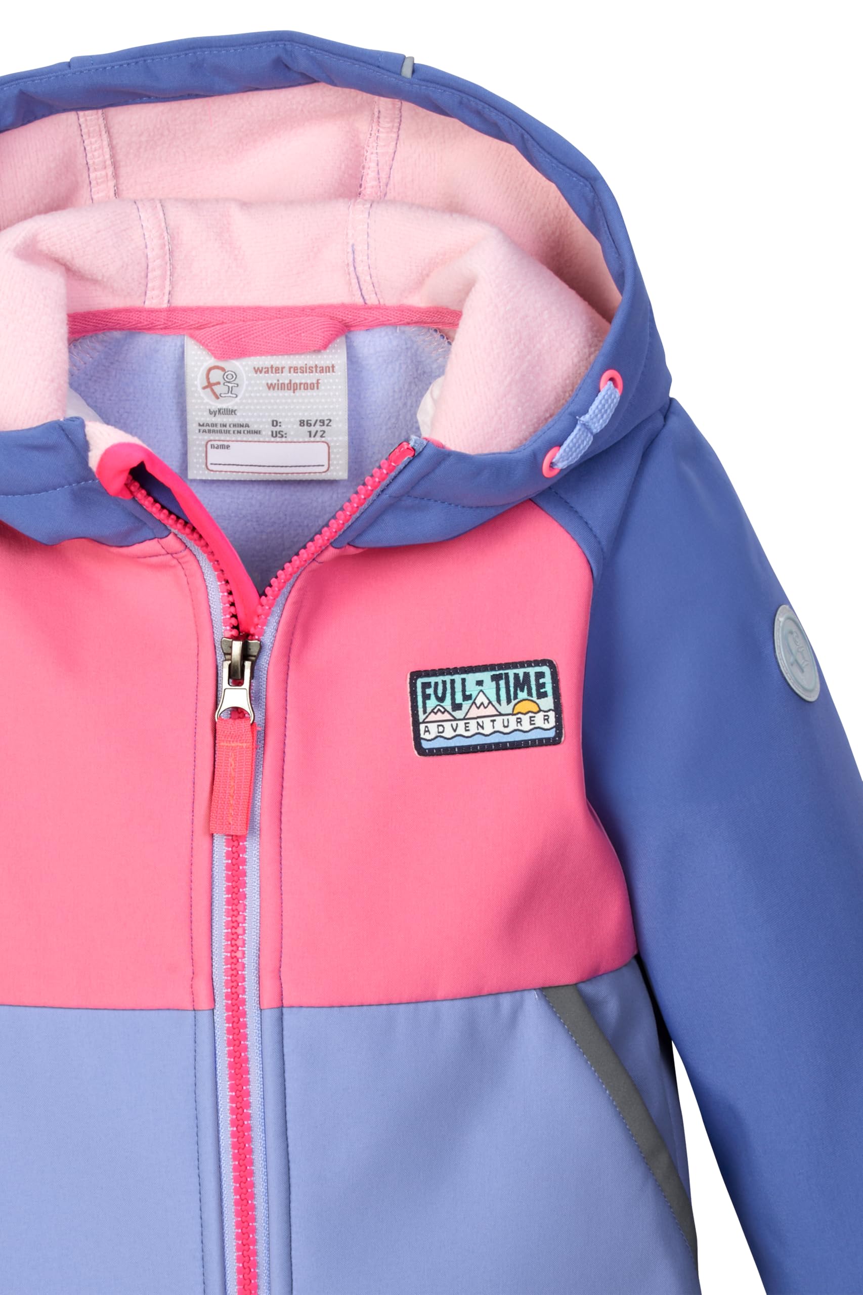 first instinct by killtec Fios 13 Mns Sftshll Jckt Giacca softshell/giacca da esterno con cappuccio Unisex - Bambini e ragazzi