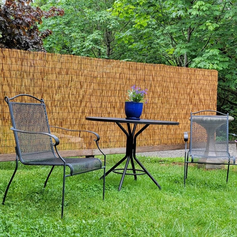 Naturalny bambus, ochrona przed wzrokiem, mata zaciemniająca, ogród, patio, taras, basen, bambusowa rolka, 70 x 500 cm, przyjazna dla środowiska, odporna na promieniowanie UV, łatwa instalacja