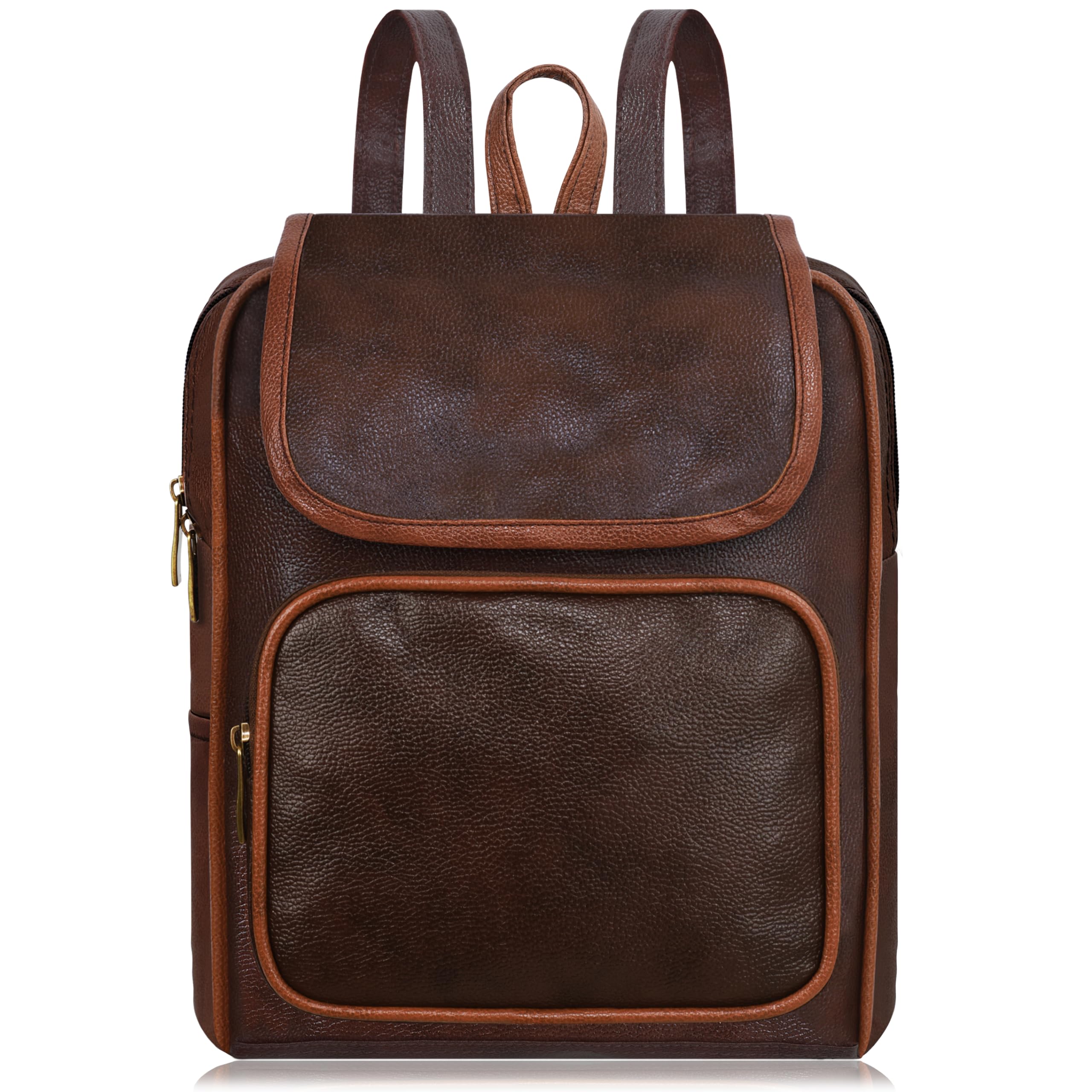 Maykeva PU Leather Backpack for Women |-image-22
