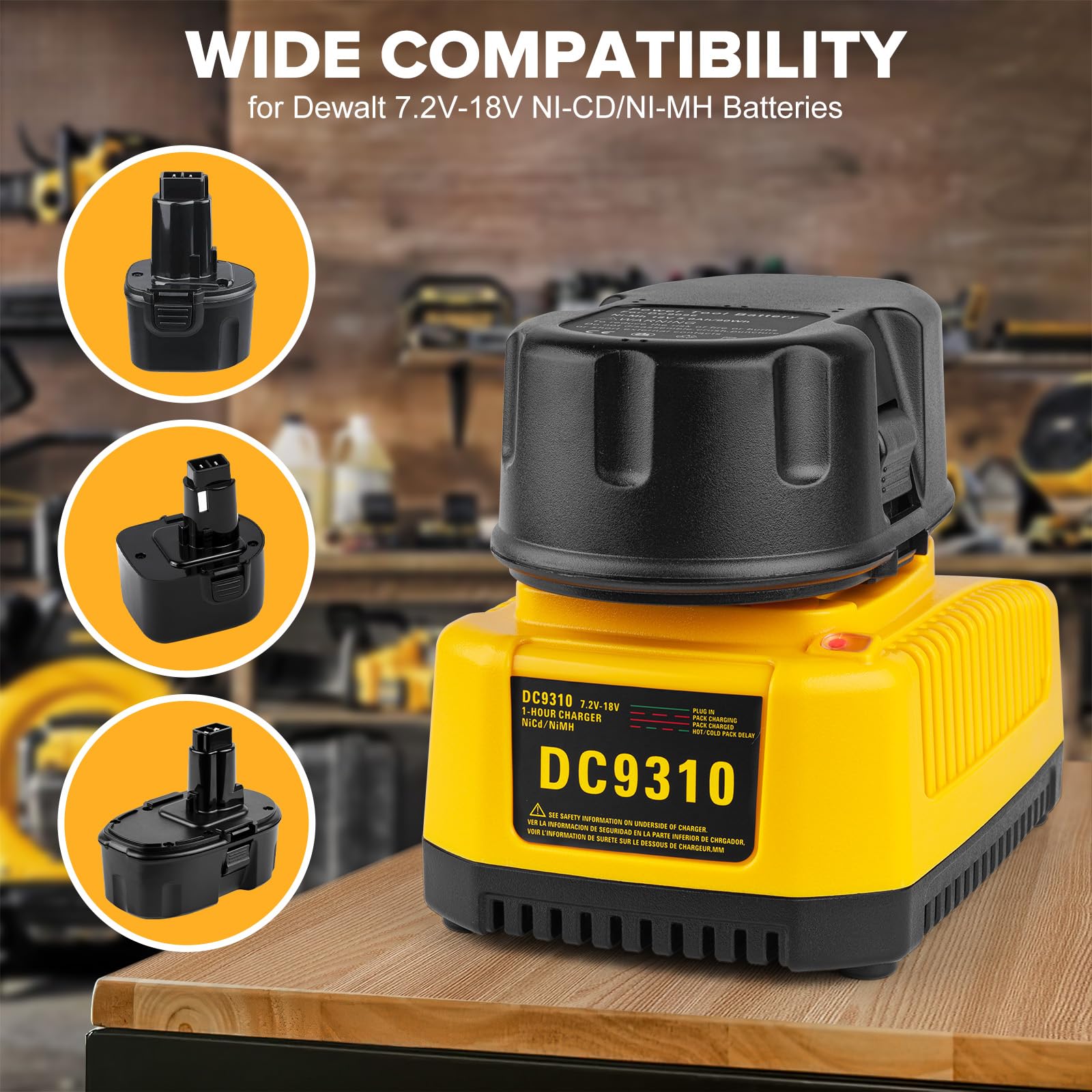 Amazon.com: DONGPUCUN 2Pack 18V 5.0Ah Battery and Charger Kit for Dewalt  18V XRP Battery DC9096 DC9099 DW9098 with DC9310 18Volt Battery Charger  Compatible with Dewalt 18 Volts Batteries : Tools & Home