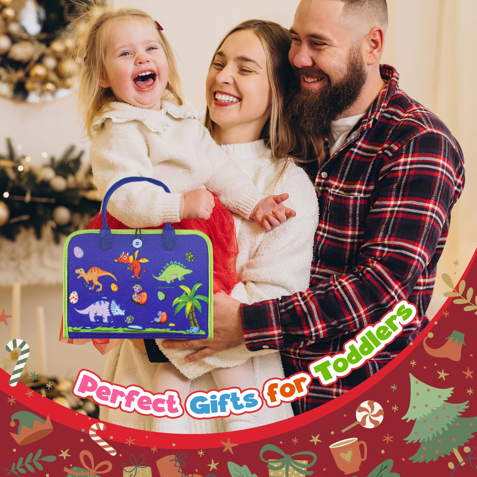 Asten Busy Board Montessori Toys – Livres occupés pour tout-petits, livre d'activités éducatif silencieux pour tout-petits, jouets de voyage pour tout-petits en avion, cadeaux pour garçons et filles