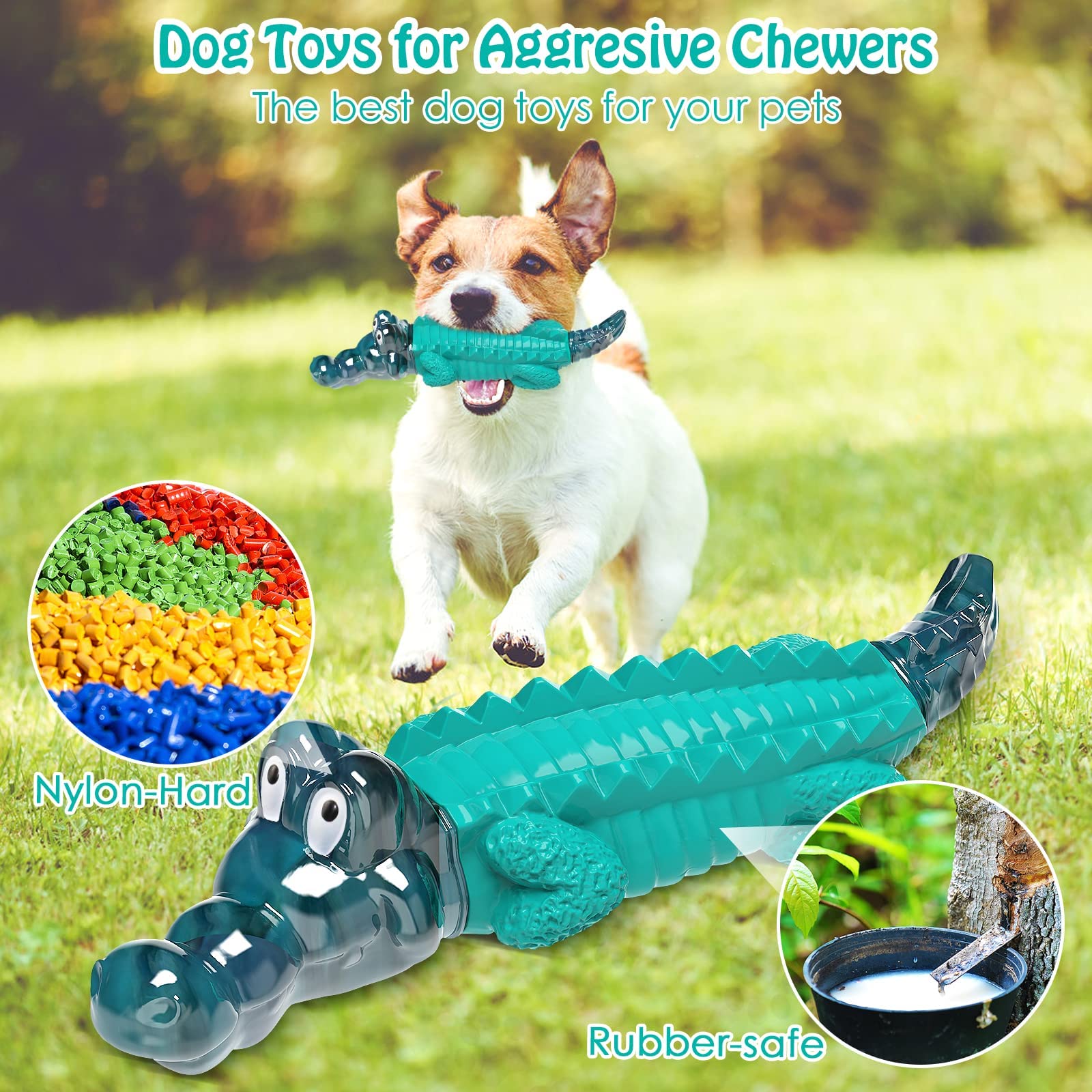 Aleath Large Dog Chew Toys: Dogs Toy for Large Medium Breed, Alomst Indestructible Toys for Aggressive Chewers - Image 3