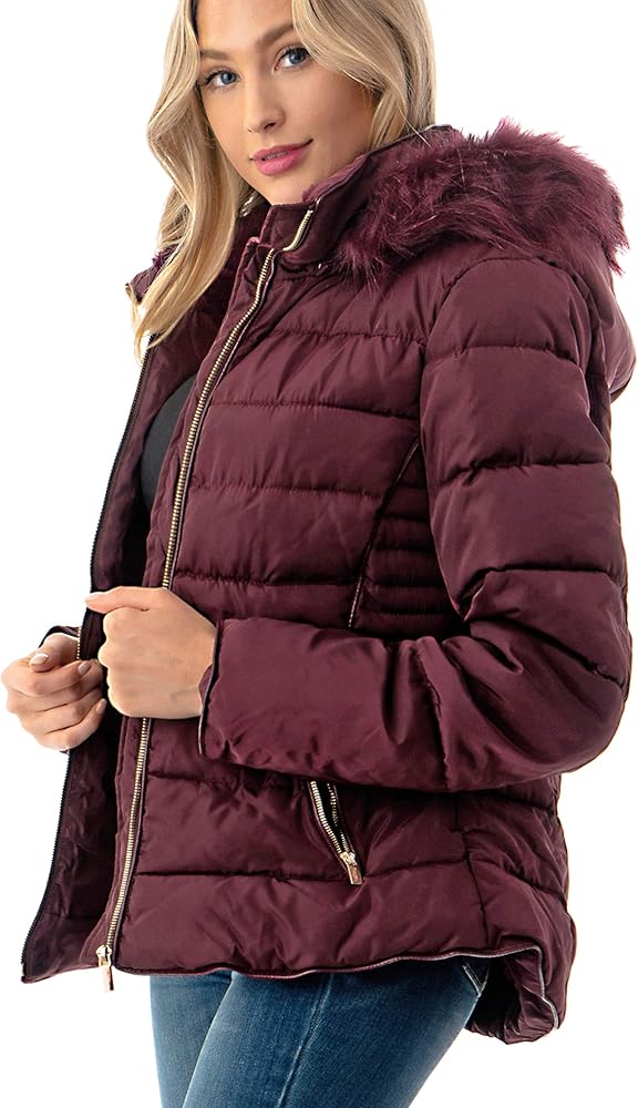 Amazon.com: Fashionazzle Women's Short Puffer Coat with