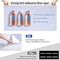 Vista 3 de Frienda Paquete de 6 paneles acústicos grandes de 47 x 24 x 0.4 pulgadas, paneles de espuma autoadhesivos de alta densidad a prueba de sonido