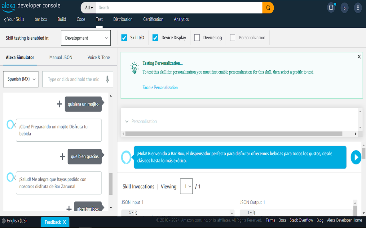Amazon.com.mx: Bar Box : Alexa Skills