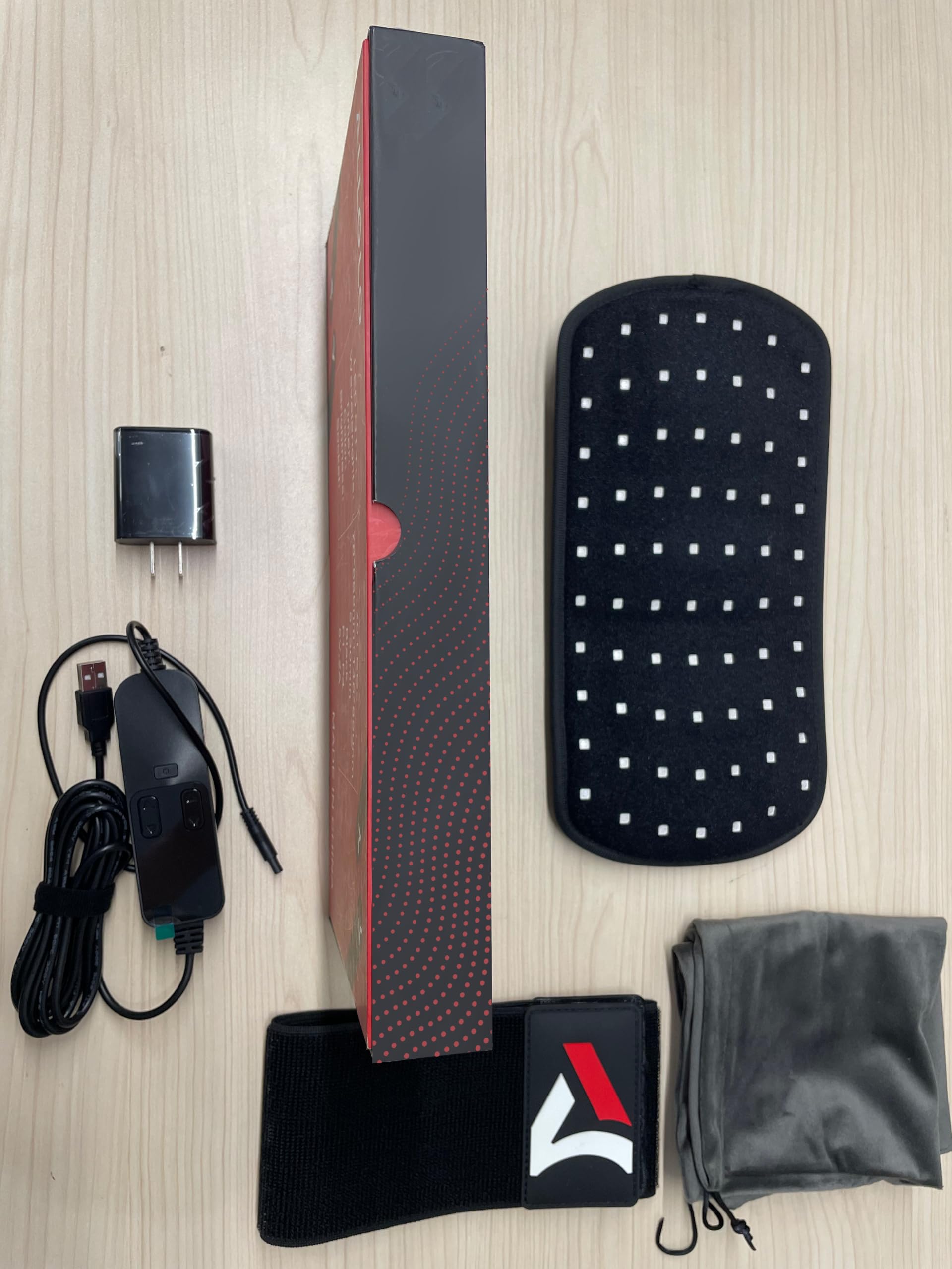 ALLOLO - Thérapie de lumière rouge pour le corps, compteur LED 3 en 1 avec télécommande et minuteur, thérapie de lumière infrarouge de 32 x 16 cm, 660 nm et 850 nm pour le soulagement de la douleur