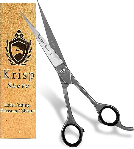 Tijeras de corte de pelo profesionales, tijeras japonesas de acero inoxidable para peluquería (7 pulgadas) - Tijeras para barba, bigote, mujeres,